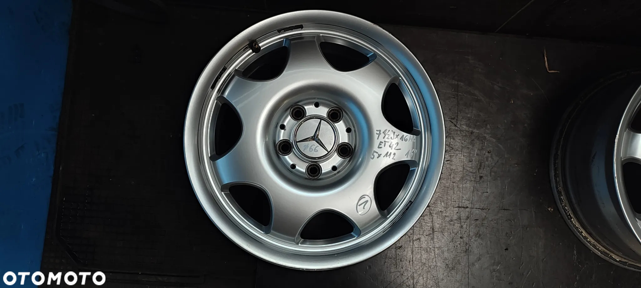FELGI 5x112 7,5Jx16 CALI  ET42 MERCEDES W211 W212 KOMPLET - 2