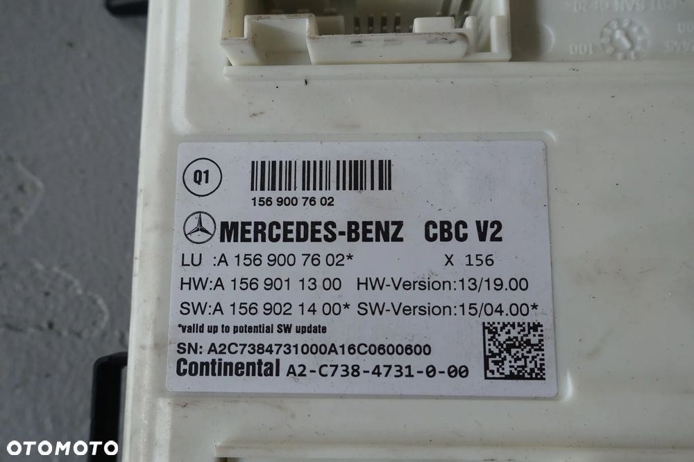 MODUŁ STEROWNIK SAM MERCEDES W176  A1569007602 - 2