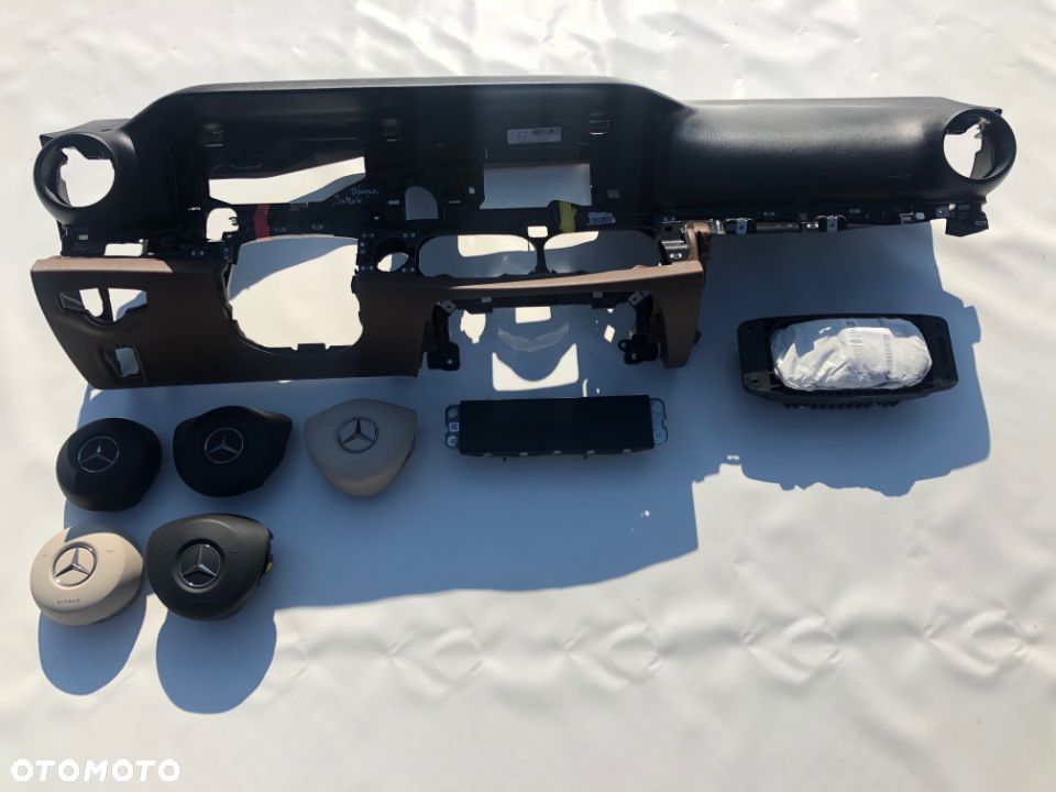 MERCEDES E CLS W213 W238 W257 DESKA KONSOLA KOKPIT PULPIT PÓŁKA PARAPET AIRBAG PODUSZKI PASY PAS !!! - 3