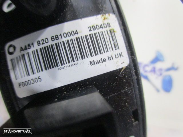 Interruptor A4518206810 A4518206810004 SMART  FORTWO 2 451 2008 1.0I 60CV 3P BRANCO 4 PISCAS - 4