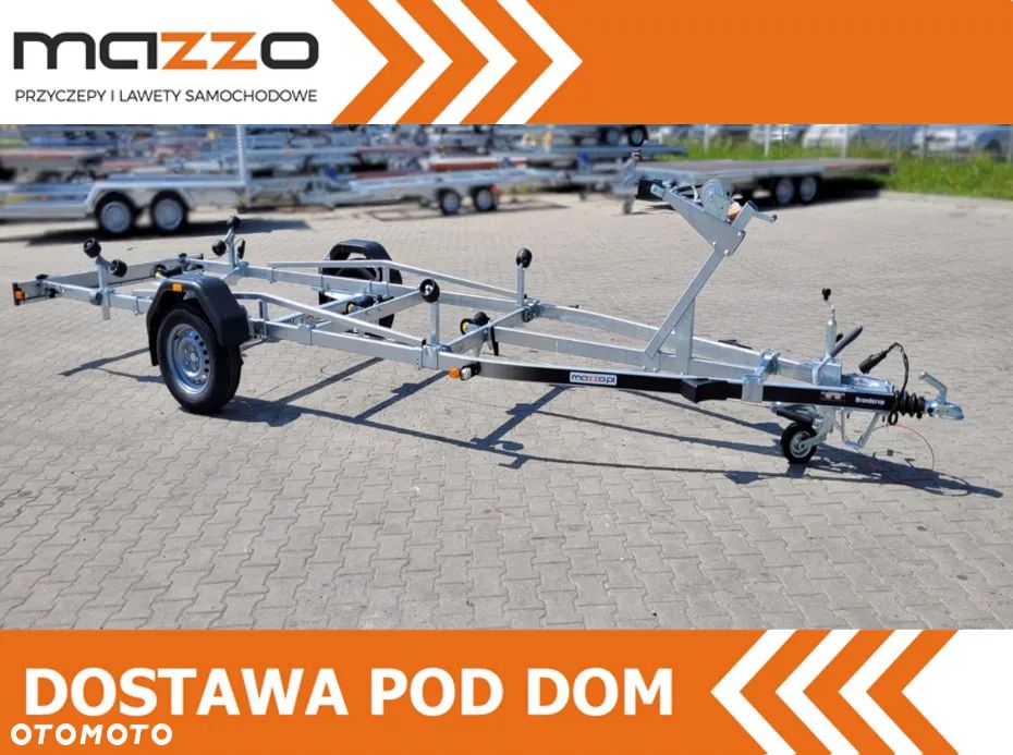 Brenderup Przyczepa pod łódź 6 m DMC1300kg łożyska wodoodporne MOCNA I SOLIDNA PRZYCZEPA PODŁODZIOWA - 1