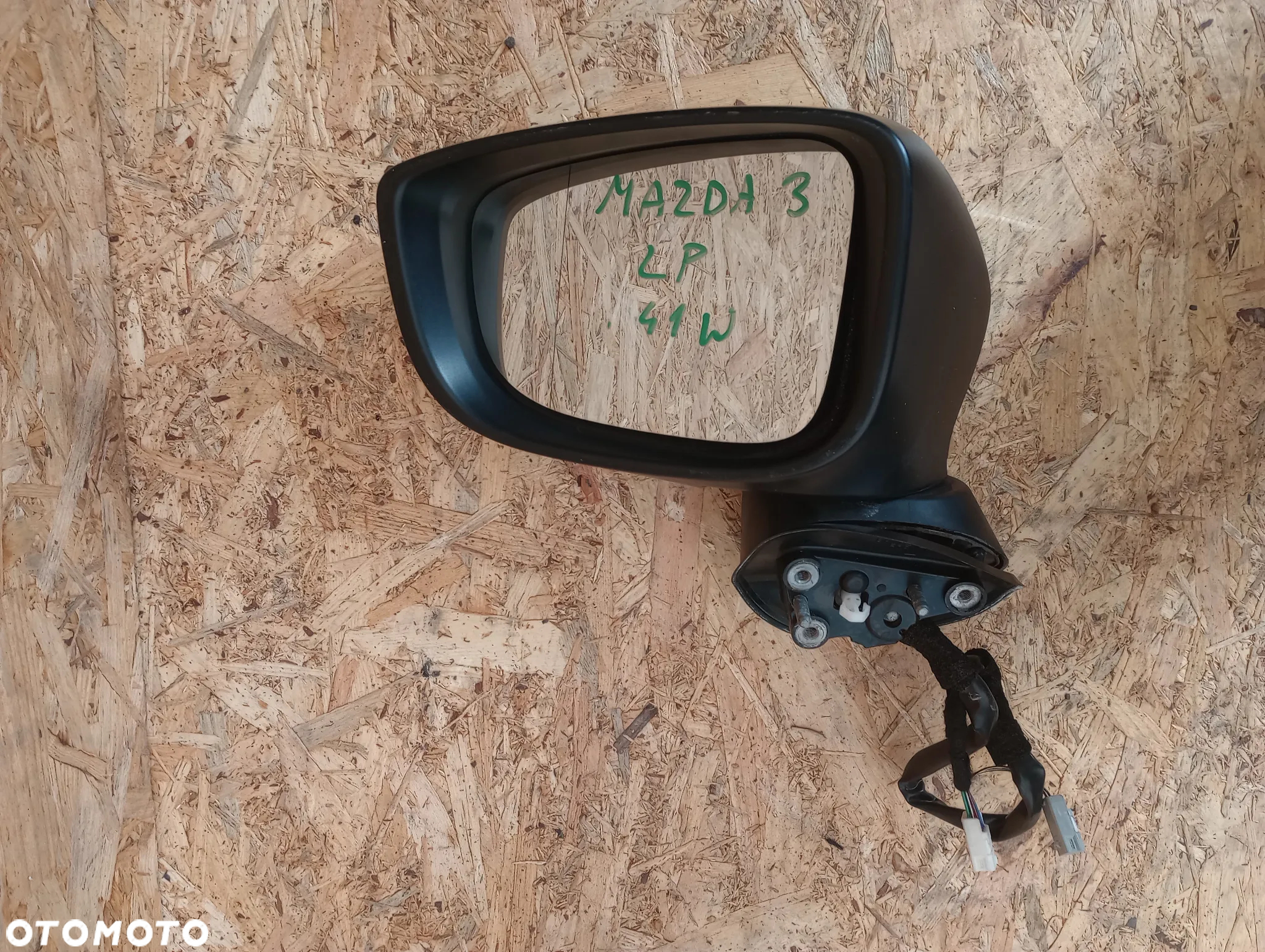 Mazda 3 III Lusterko Zewnętrzne Lewy Przód L.P. 2Kostki 10PIN Kol. 41W - 6