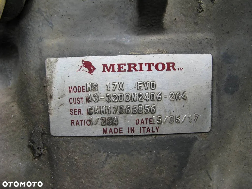 # VOLVO FH4 RENAULT GAMA T RANGE WKŁAD MOSTU MOST DYFERENCJAŁ MERITOR MS17X EVO 2.64 - 2