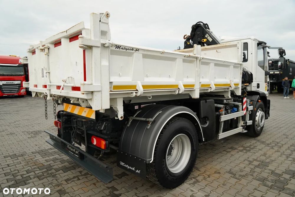 Iveco EUROCARGO 190EL32  / Wywrotka + HDS / HYDROBURTA / BORDMATIC / 3 STRONNY KIPPER - 3.5 M / EURO 6 - 10