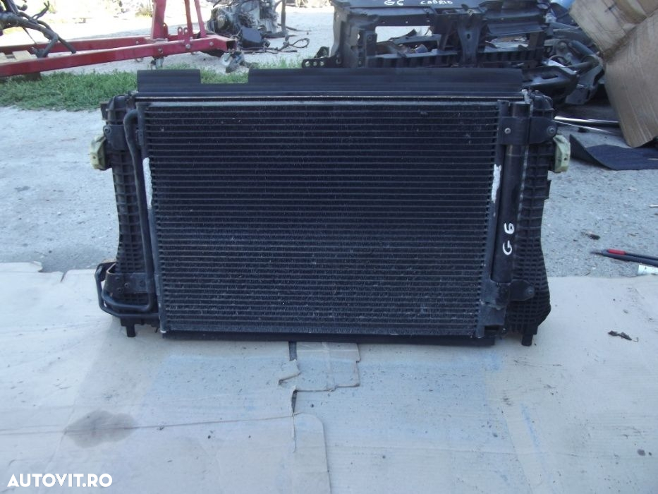 Radiator VW Golf 6 motor 1.4tsi radiatoare apa clima ventilatoare - 4