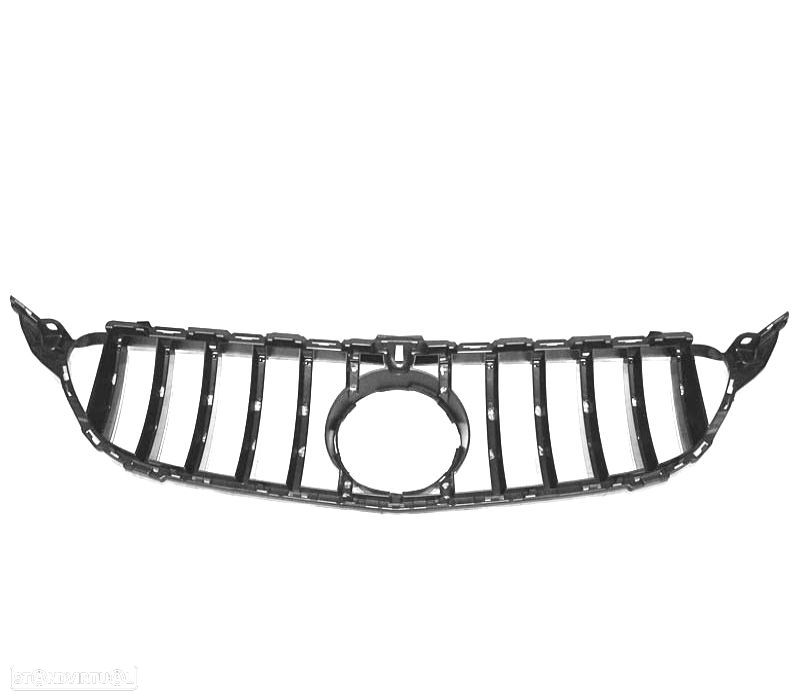 GRELHA MERCEDES CLASSE C W205 18-21 LOOK GTR PRETO CROMADO - 2