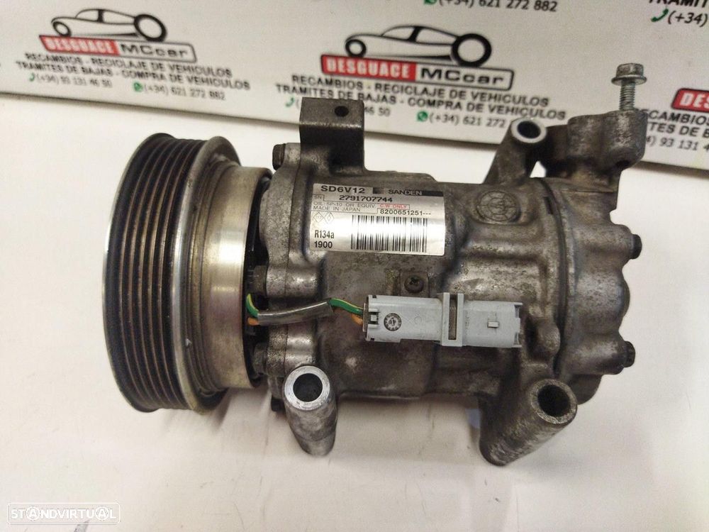 COMPRESSOR AR CONDICIONADO RENAULT CLIO II 2007 -8200651251 - 4