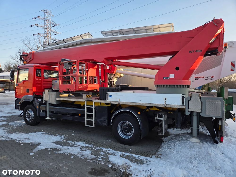 MAN TGM 18.280 4x4 BB - 45 m WUMAG Elevant Palfinger WT 450 Podnośnik koszowy zwyżka Ruthmann Multitel terenowy - 3