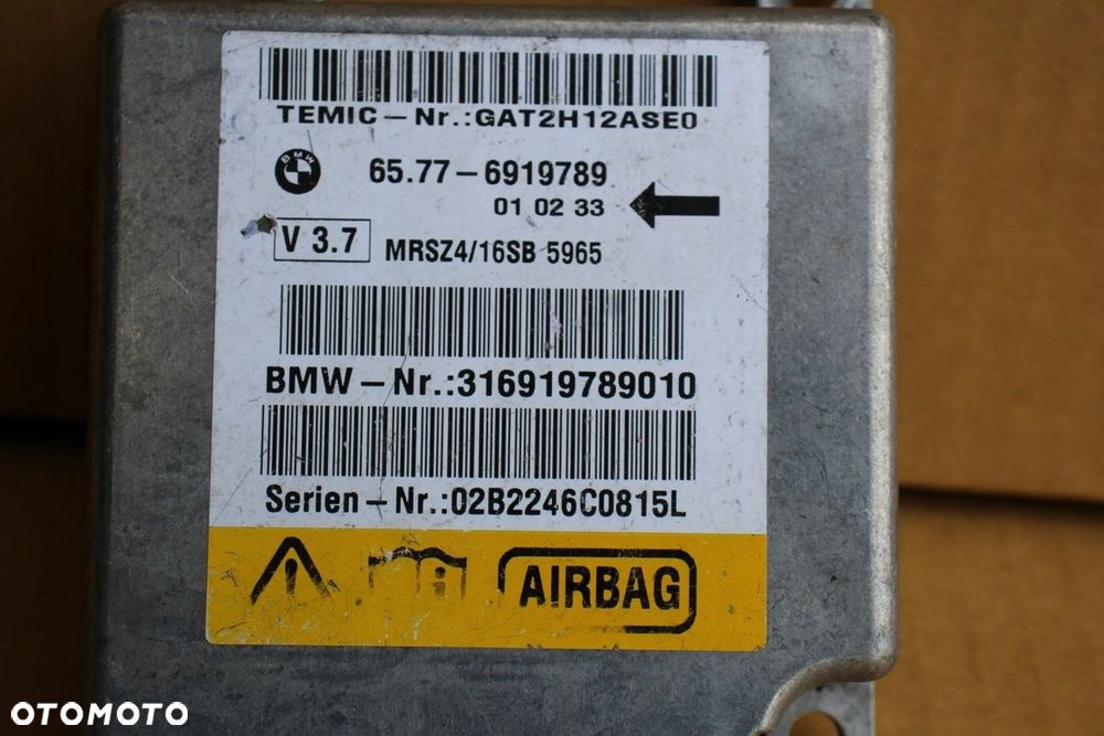 Moduł sensor poduszek AIRBAG BMW 5 e39 6919789 V 3.7 (4508) - 2