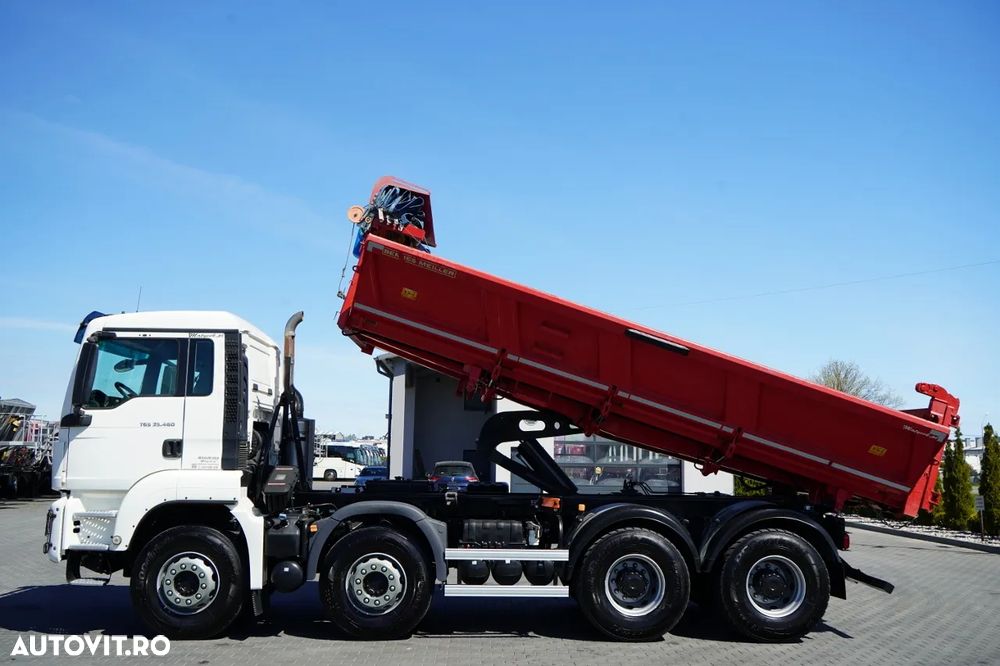 MAN TGS 35.460 / 8X4 / BASCULĂ CU 2 BENZI / BORDMATIC / MEILLER KIPPER / AUTOMATĂ / EURO 6 - 4