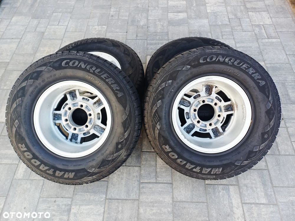 FELGI Z OPONAMI KOŁA ALUMINIOWE ISUZU TROOPER R15 6X139.7 ET -15 110 mm OPONY R15 265/70 NR20 - 13