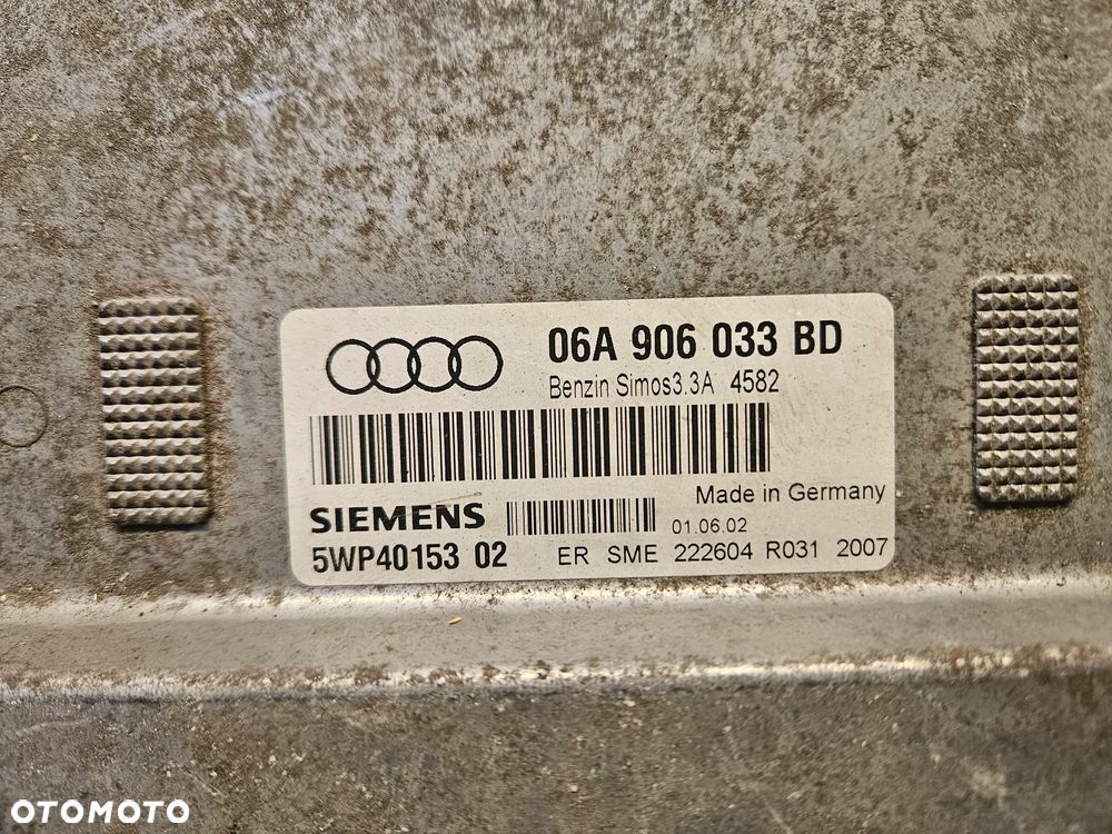 Audi A3 8L 1.6 MPI BFQ Sterownik Silnika 06A906033BD - 2