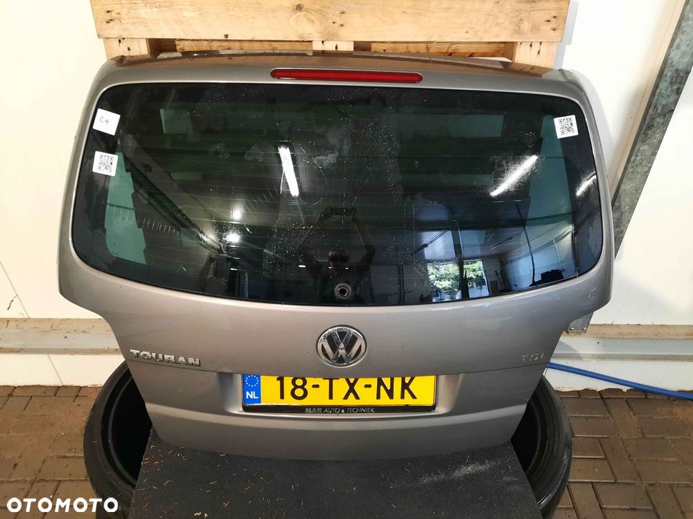 ^ KLAPA TYŁ TYLNA BAGAŻNIKA VW VOLKSWAGEN TOURAN LIFT FL LD7X SZARY GRAFITOWY - 6