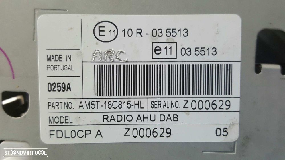 SISTEMA AUDIO / RADIO CD FORD FIESTA (CB1) AMBIENTE - 8