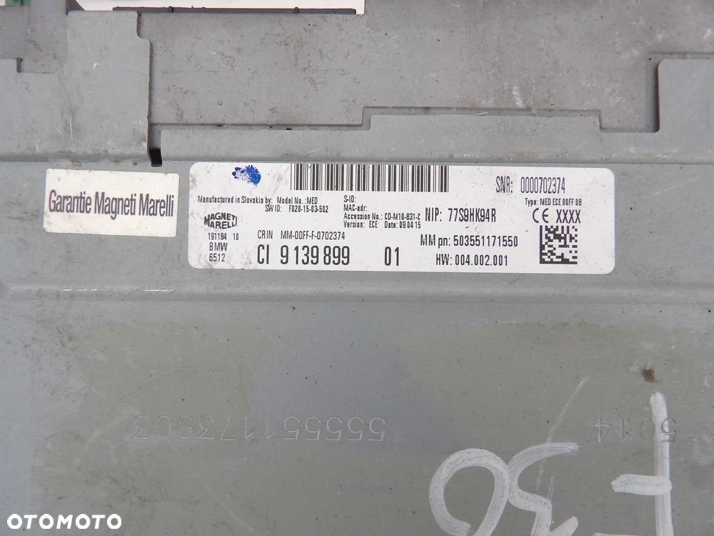BMW RADIO NAWIGACJA F30 - 9139899 - 1