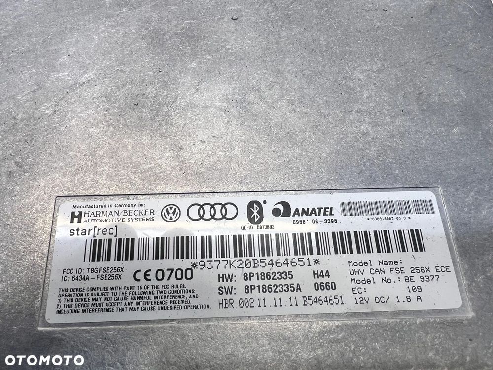 MODUŁ BLUETOOTH AUDI A3 8P 8P1862335 8P1862335A - 4