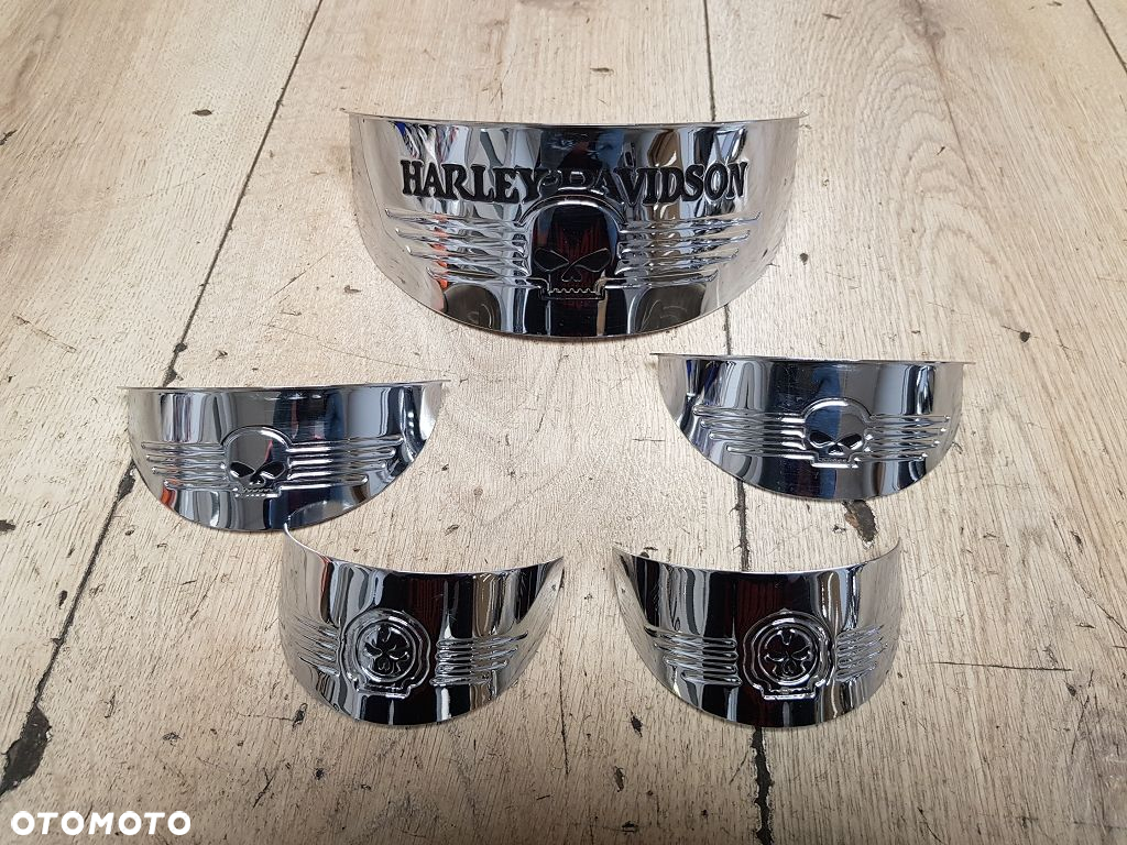 Skull daszek zestaw Harley Davidson Electra Glide Road King Street Glide - 5