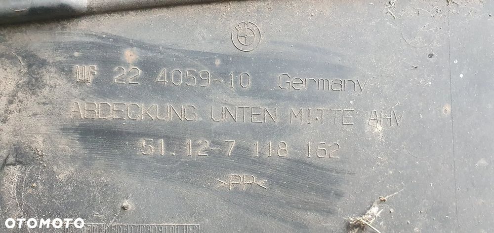 Osłona podwozia płyta tył BMW I E81 E87 7117631 - 6