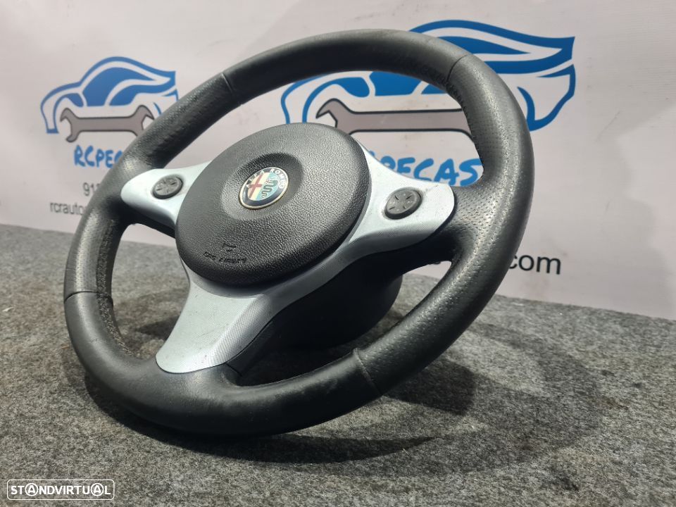 VOLANTE GUIADOR COMPLETO ALFA ROMEO 159 PELE COMANDOS MULTIFUNÇÕES AIRBAG - 4
