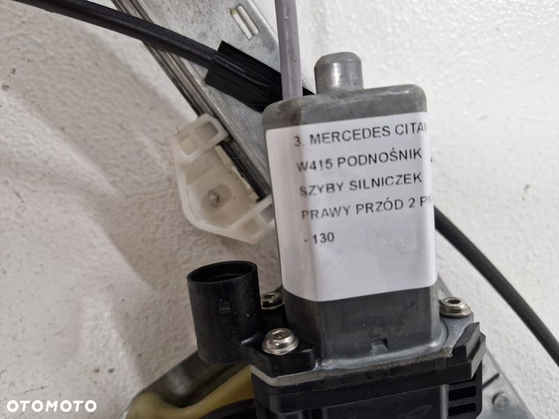 MERCEDES CITAN W415 PODNOŚNIK MECHANIZM SZYBY PRAWY PRZÓD 2 PIN EU - 3