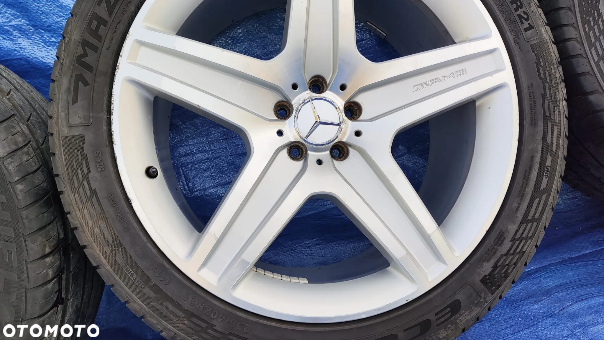 KOŁA FELGI ORYGINALNE AMG 21 CALI A1644017002 10Jx21 ET37 OPONY 295/40ZR21 MERCEDES GLE ML W164 W166 GLS GL X164 X166 S-KLASA W222 CL W216 - 6