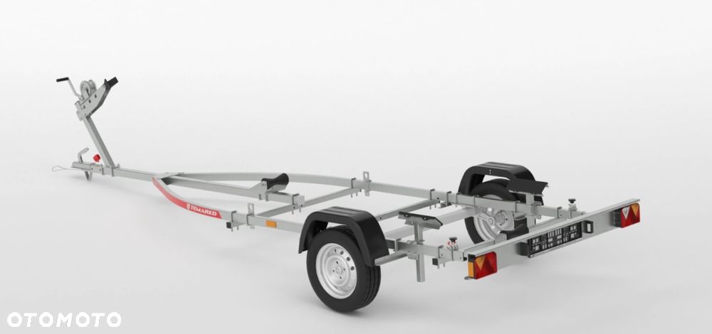 TEMARED Przyczepa B600 łódź do 5,8m DMC 750 kg lekka podłodziowa - 12