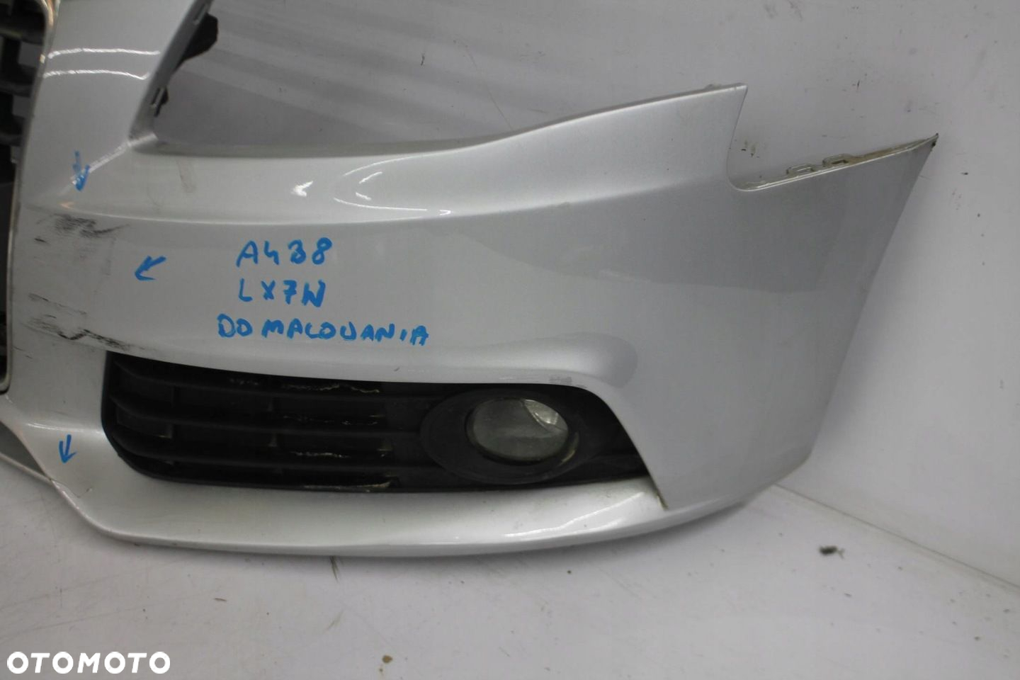 ZDERZAK PRZÓD PRZEDNI ADI A4 B8 KOL. LX7W 08-11 - 3