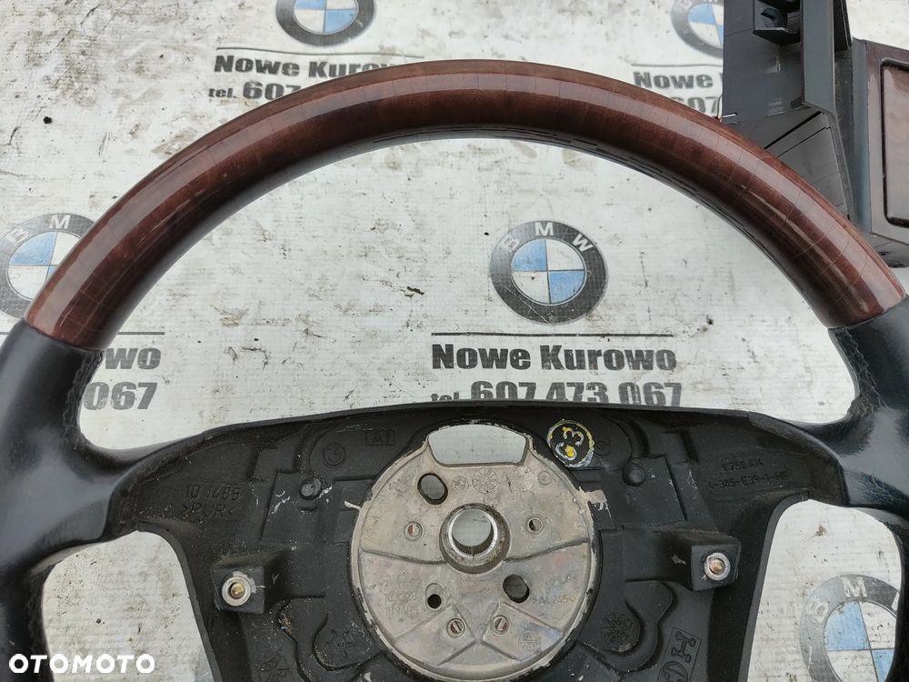 BMW E39 Dekory wnętrza listwy INDIVIDUAL kierownica drewno - 9
