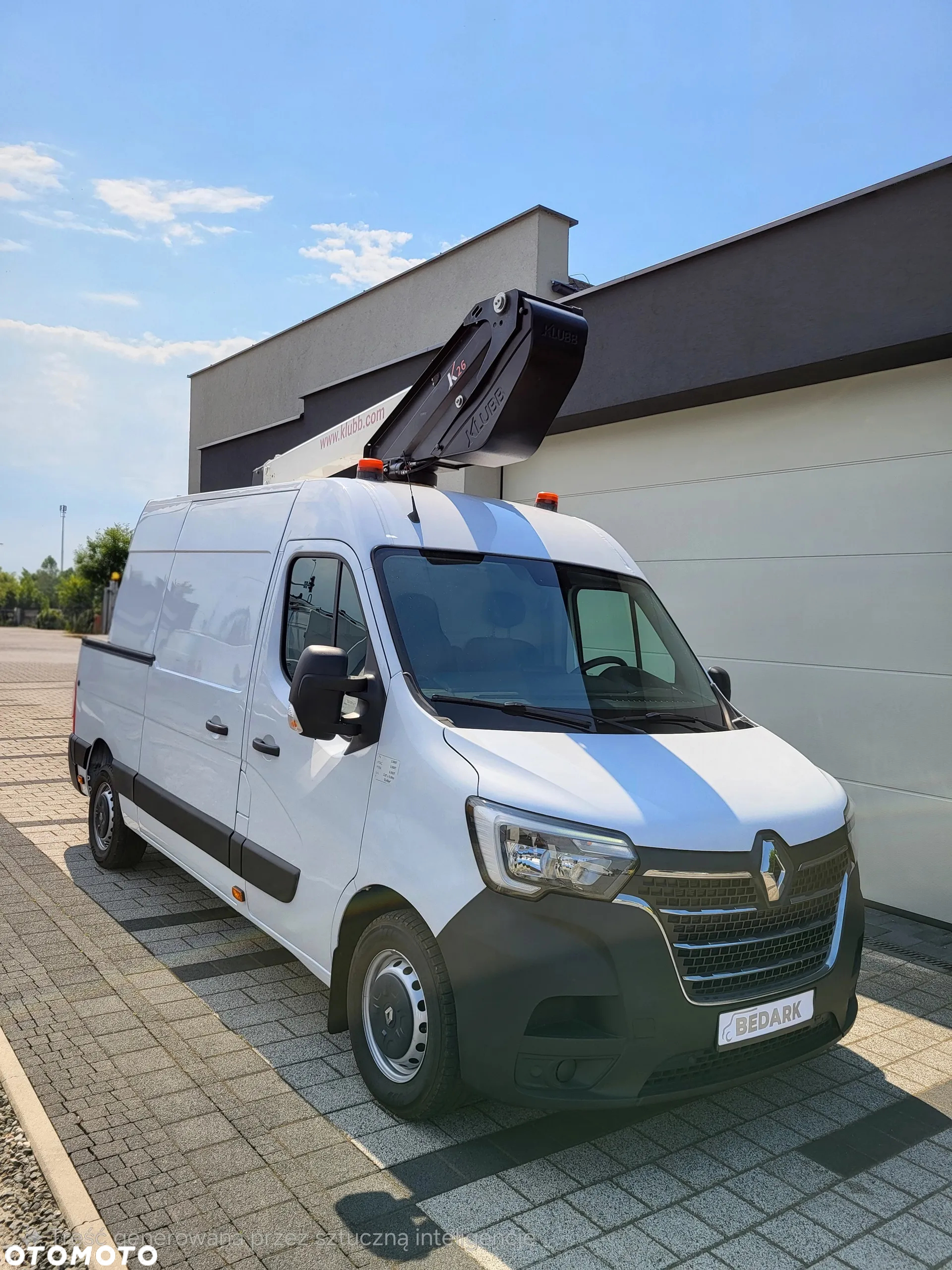 Renault Master L3H2, Podnośnik Koszwy/Zwyżka KLUBB K26, klima, tempomat - 2