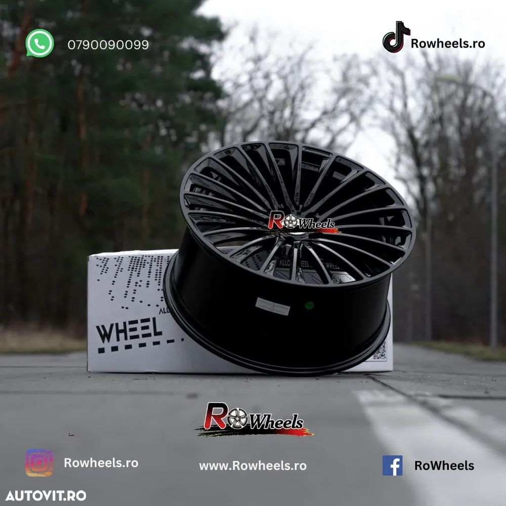 Jante Roti Mercedes 20 R20 Model spitat Negru R20 W222 W221 W212 W204 W205 CLS W212 W222 W213 GLE GLC W223 W214 - 2