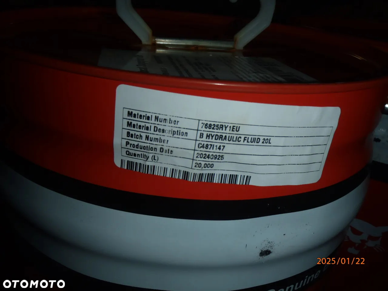 Olej Hydrauliczny 20L superiol SH 6987791a cat jcb case bobcat catepilar new holland massey ferguson john deere ORYGINAŁ 20l - 6