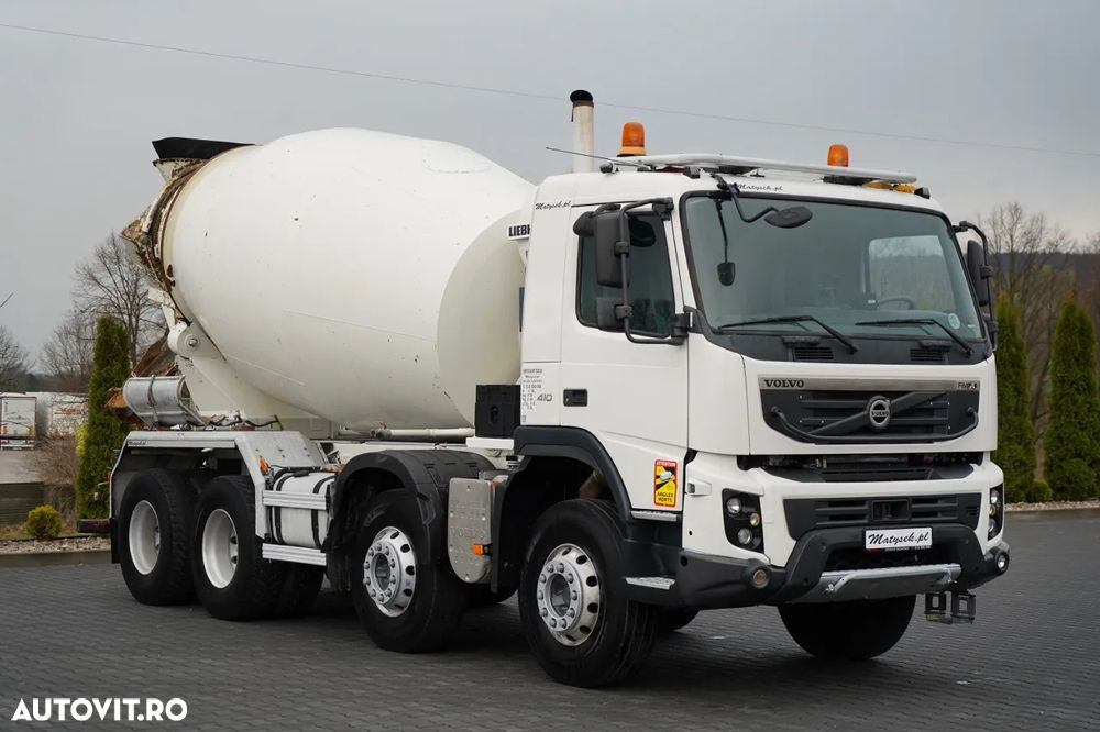 Volvo FMX 410 / 8x4 / BETONIERĂ / BETONIERĂ / LIEBHERR / 9 M3 / I-SHIFT / JANTE DIN ALIAJ / EURO 5 - 8