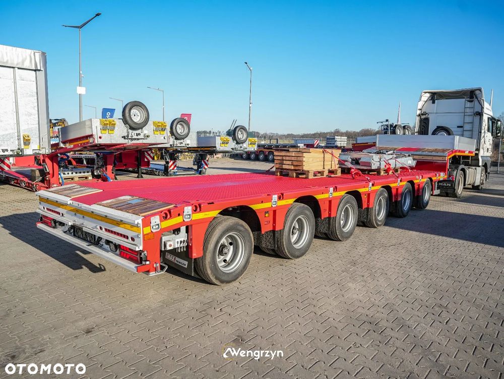 MAX Trailer 6 osiowe semi, rozciągana, najazdy hydrauliczne - 11