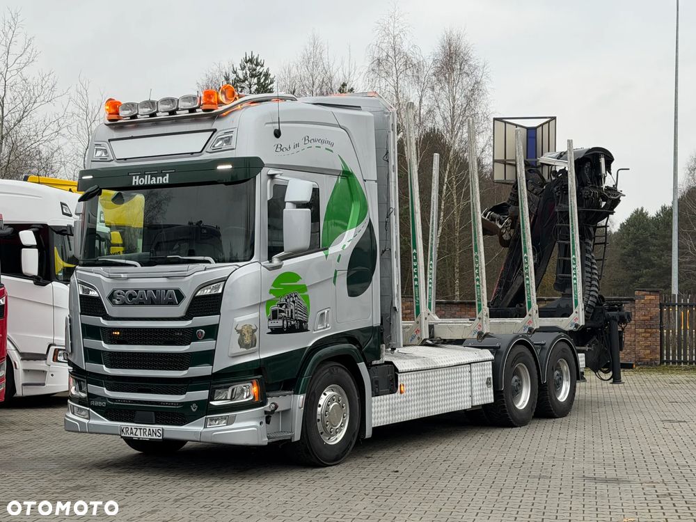 Scania Scania R650 bez EGR pełna opcja palfinger epsilon Z 2x wysów 2018/19 6x4 - 5