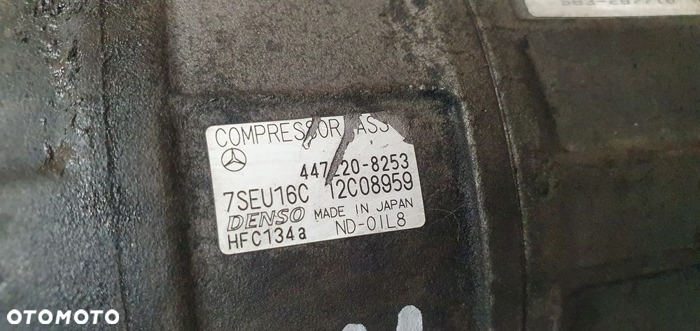 Sprężarka klimatyzacji pompa klimy Mercedes ML W163 447220-8253 A0002306411 - 9
