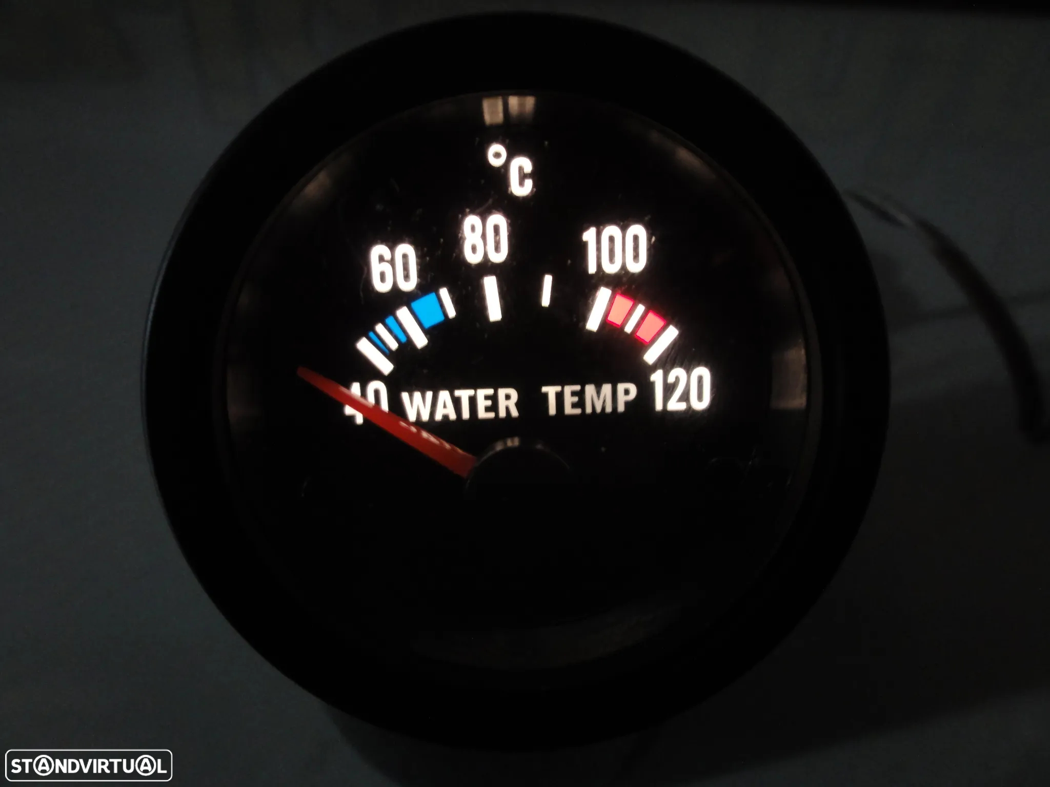 Manómetro fundo preto estilo VDO / Od school disponível em Amperímetro, pressão do turbo, pressão do oleo, temperatura do oleo, temperatura da água, voltagem, vacuo - 39