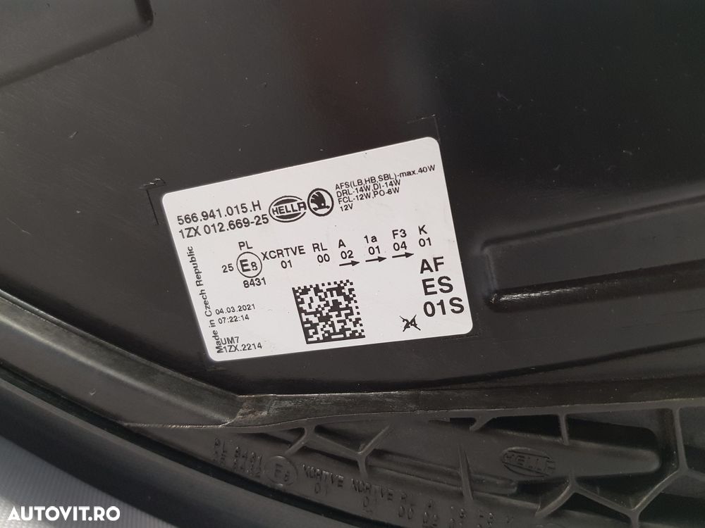 Far Stanga Full Led Skoda Kodiaq  566941015H - 8