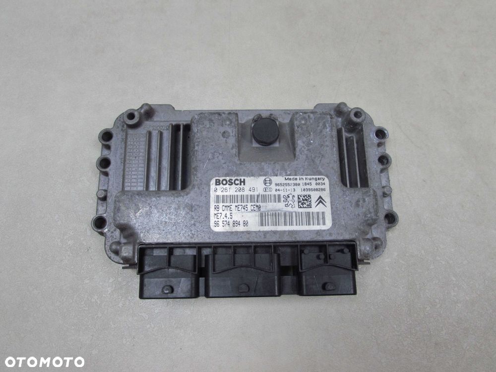 PEUGEOT CITROEN 1.6 16V KOMPUTER STEROWNIK 0261208491 9657489480 - 1