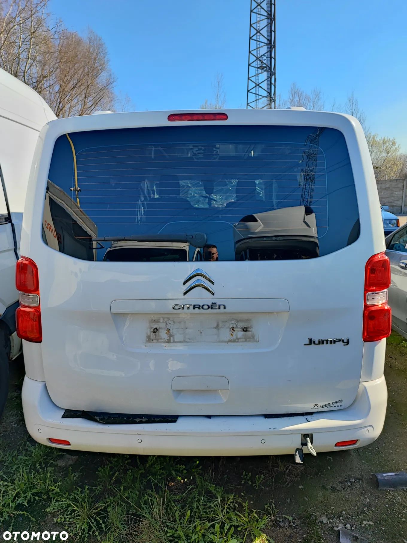 Klapa bagażnika tył Citroen Jumpy Proace biała - 1