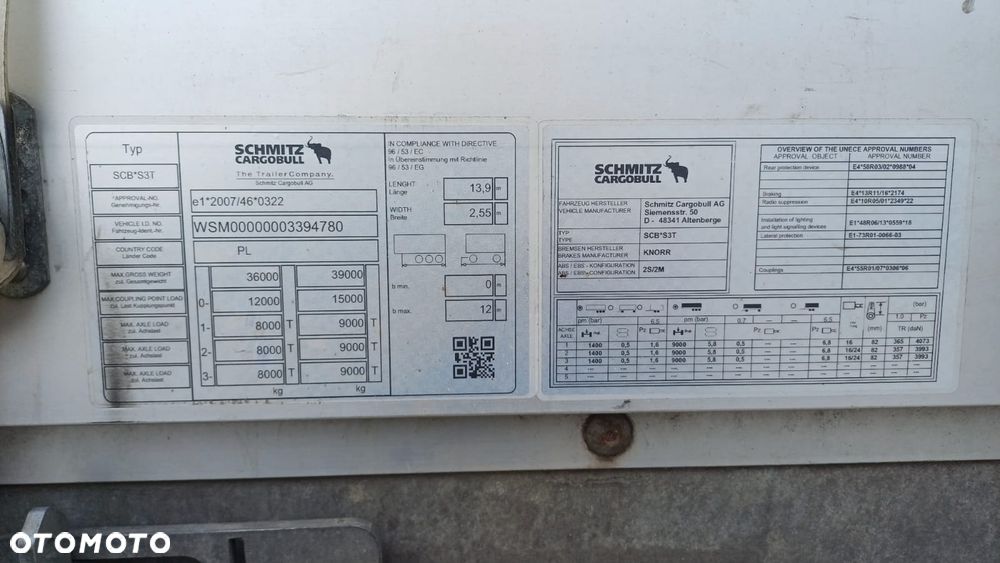 Schmitz Cargobull SCS 24/L - 13.62 E B Model: 669900 - 11