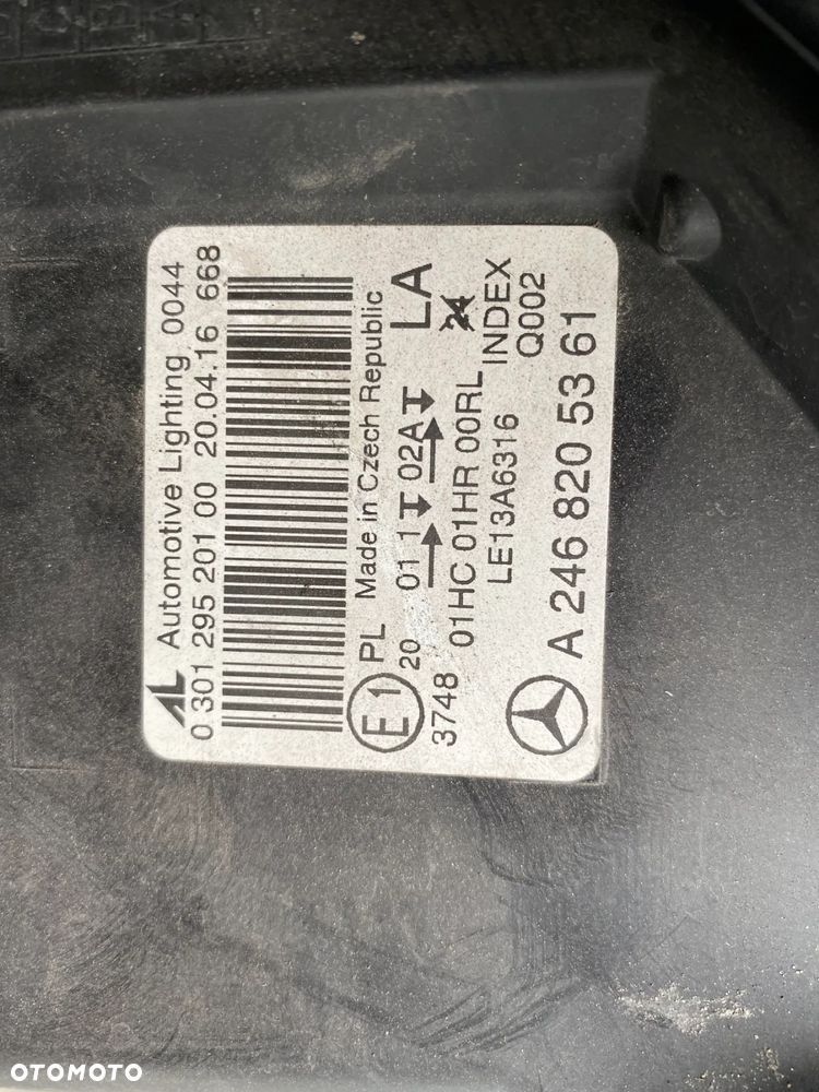 lampa b klasa w246 lift lewa eu cała - 4