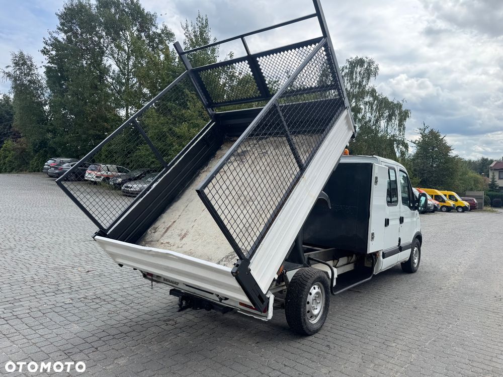 Renault Master 2009 r. kraty wywóz liści Wywrotka Kiper Brygadówka 7 Osobowy Dubelkabina Dobelkabina Wywrot Doka - 7