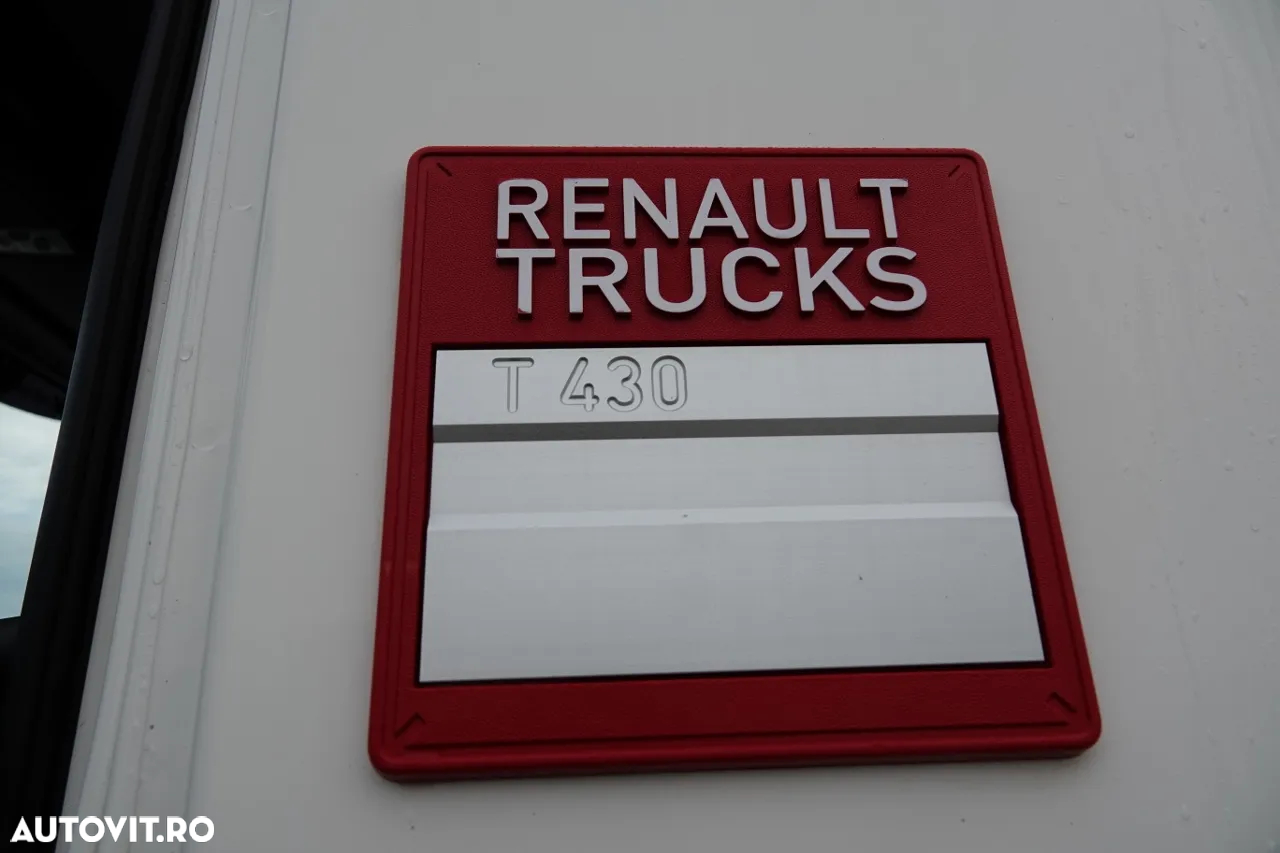 Renault T 430 / CABĂ JUSĂ / HIDRAULICĂ DE BASCULARE / GREUTATE: 6.700 KG / 250.000 km. - 22