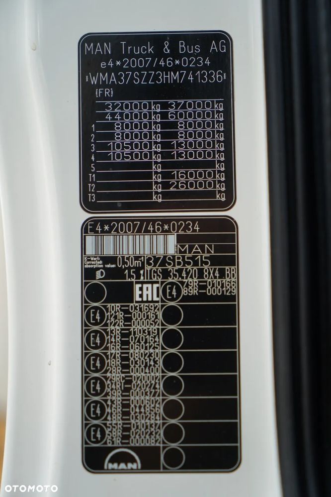 MAN TGS 35.420 / 8X4 / WYWROTKA 2 STRONNA / MEILLER KIPPER / HYDROBURTA / AUTOMAT / EURO 6 - 37
