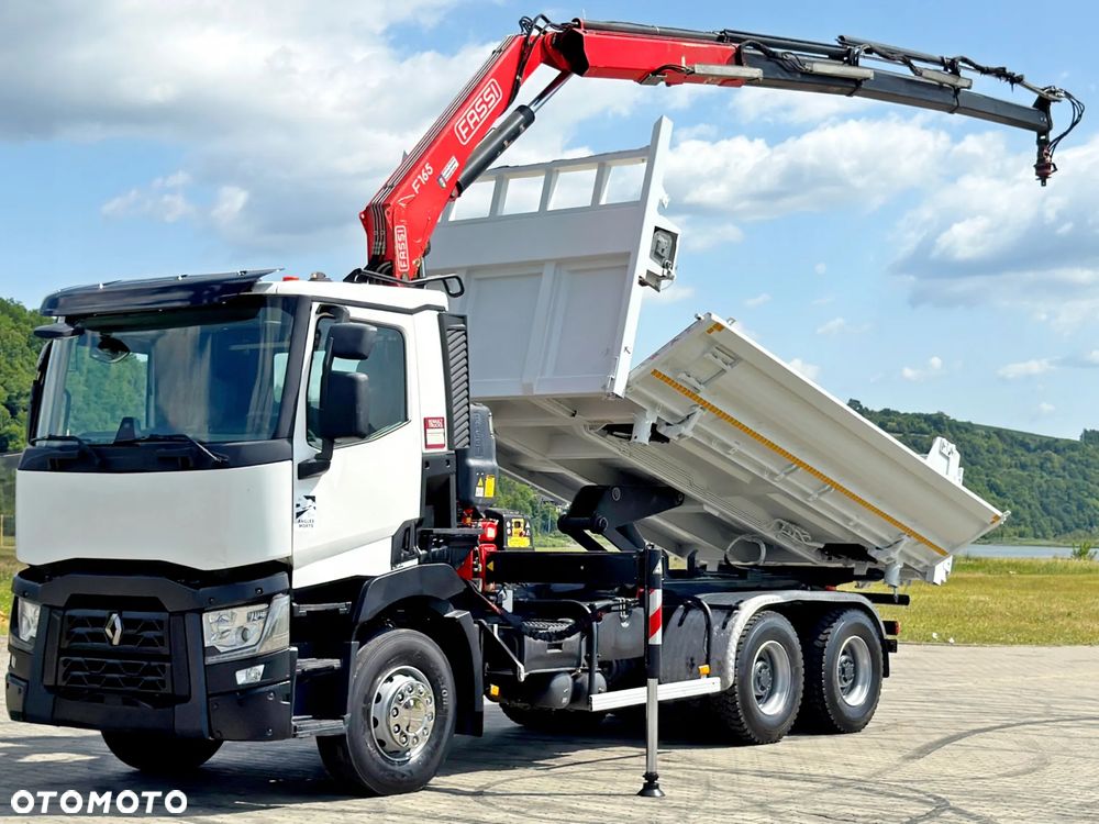 Renault C 430 * WYWROTKA 5,20 m * FASSI F165A.0.23 + PILOT / 6x4 - 3