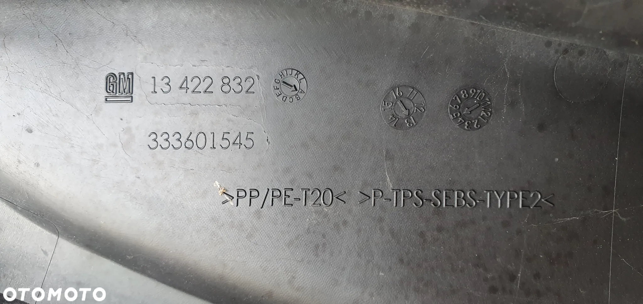 Podszybie osłona podszybia Opel Zafira C 13422832 - 6