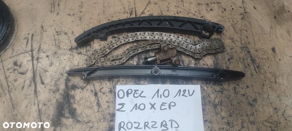 OPEL Corsa X10XE  1,0 12v Z10XEP rozrząd łańcuch ślizgi koło - 3