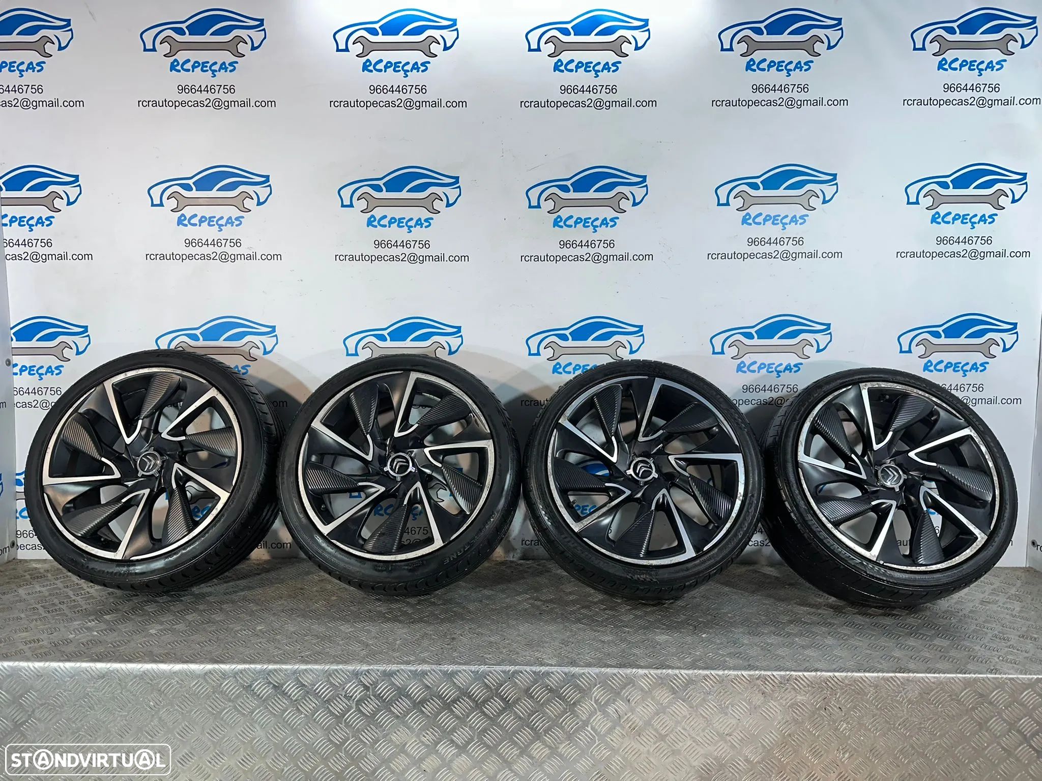 .Conjunto Jantes 19 Originais Citroen DS DS5 DS4 8.5J ET29 4x108 - 1