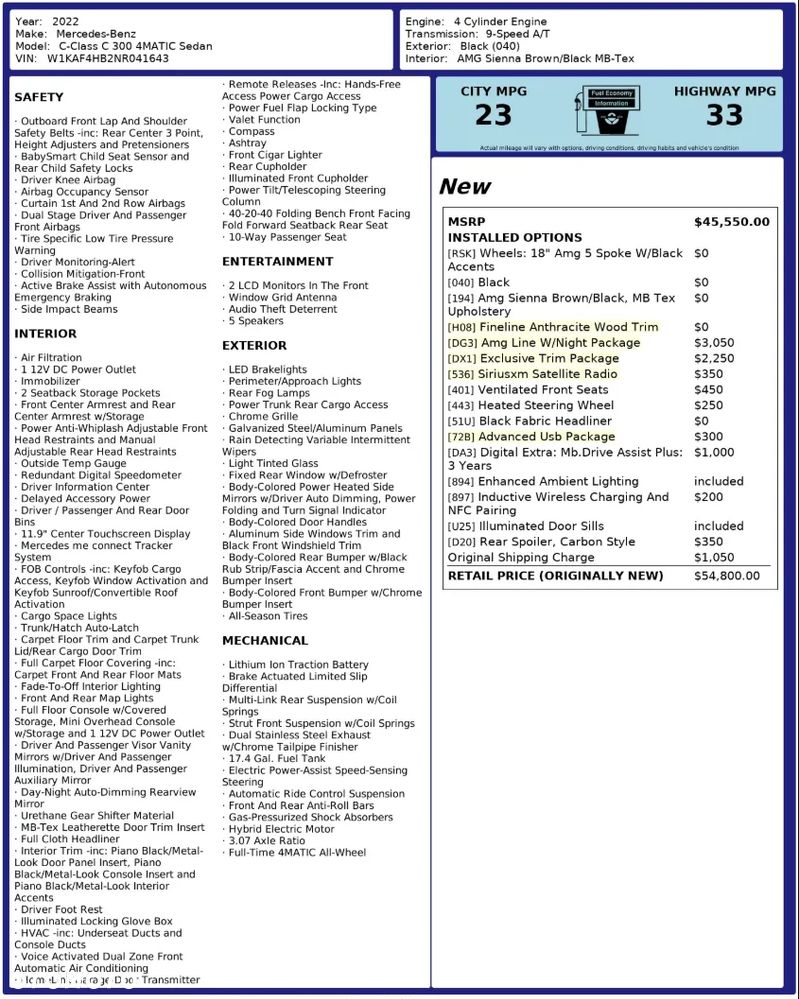 Mercedes-Benz Klasa C 300 4Matic 9G-TRONIC AMG Line Advanced - 18