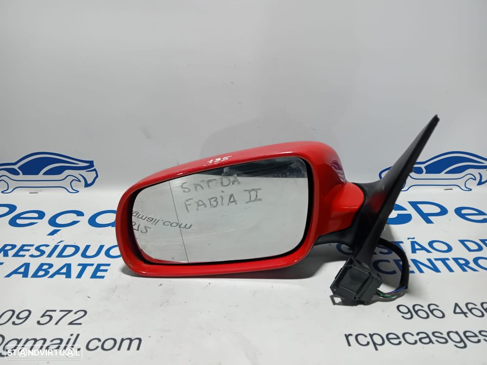 Espelho Retrovisor Esquerdo Skoda Fabia II 2 Original